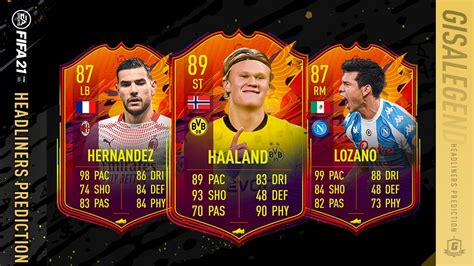 FIFA 21 Headliners Predictions FT HL Haaland HL Lozano HL Hernandez