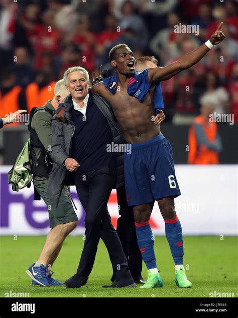 Paul Pogba Celebrate Winning Uefa Europa League Final Friends Arena Hi