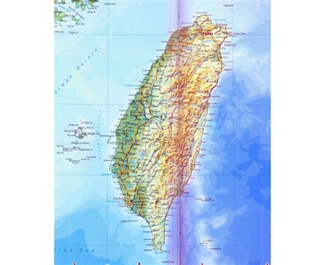 Карты Тайвани | Коллекция карт Тайвани | Азия | Maps of the World ...