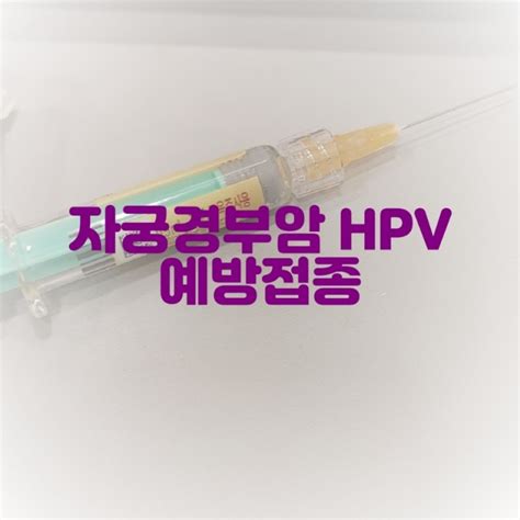 자궁경부암 Hpv예방접종 가다실 4가 가다실9가 네이버 블로그