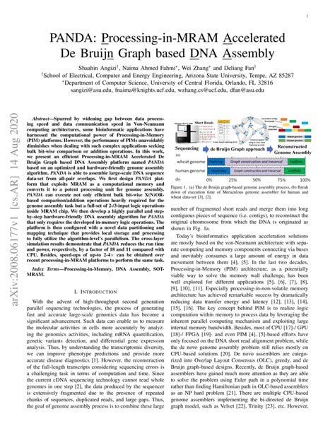 PANDA: Processing-in-MRAM Accelerated De Bruijn Graph based DNA ...