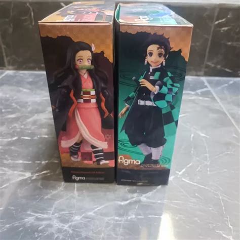 Pack De Figuras Tanjiro Y Nezuko Ko Demon Slayer Figma En Venta En