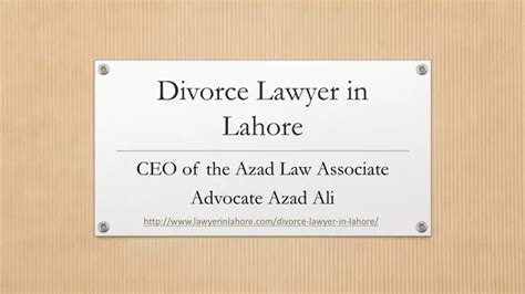 Ppt Hire Top Divorce Lawyer In Lahore For Divorce Lawsuit Proceeding