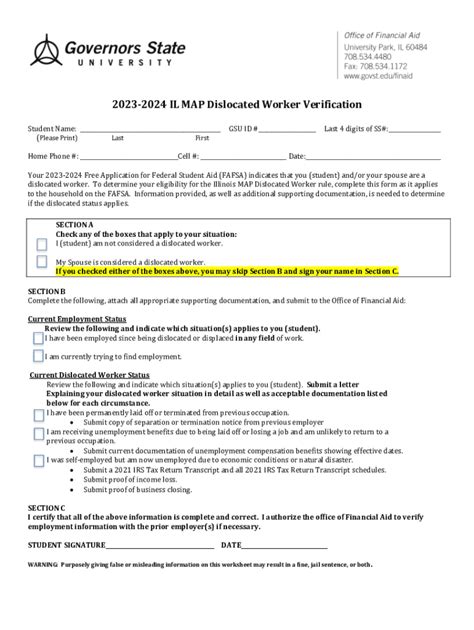 Fillable Online 2021 2022 DISLOCATED WORKER STATUS FORM Fax Email Print