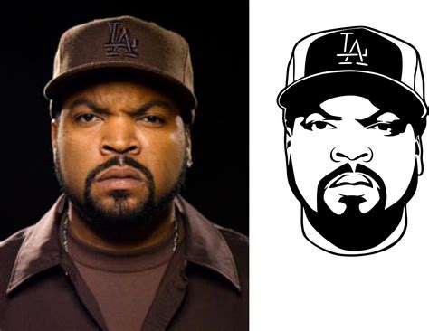 Ice Cube Svg Ice Cube Portrait Svg Ice Cube Silhouette Etsy