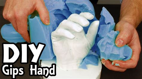 Diy Lifecast Gipsafdruk Kinderhand Maken Youtube