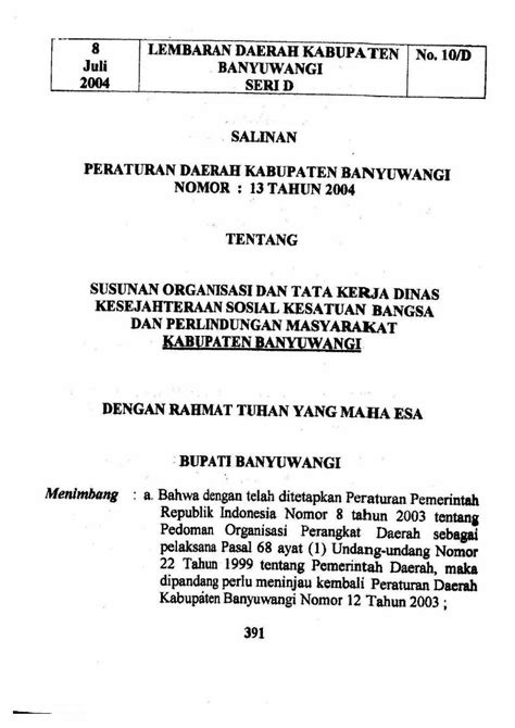 Pdf Jdih Banyuwangikab Go Idjdih Banyuwangikab Go Id Dokumen Perda