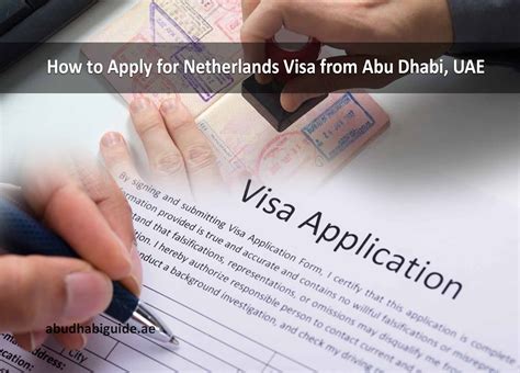 How To Apply For Netherlands Visa From Abu Dhabi Uae Abudhabi Guide