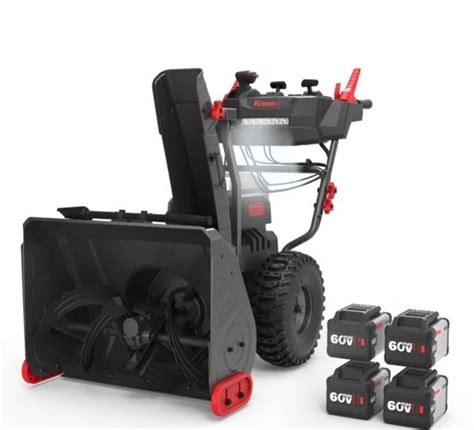 Kress 60V 24 In 2 Stage Self Propelled Snow Blower