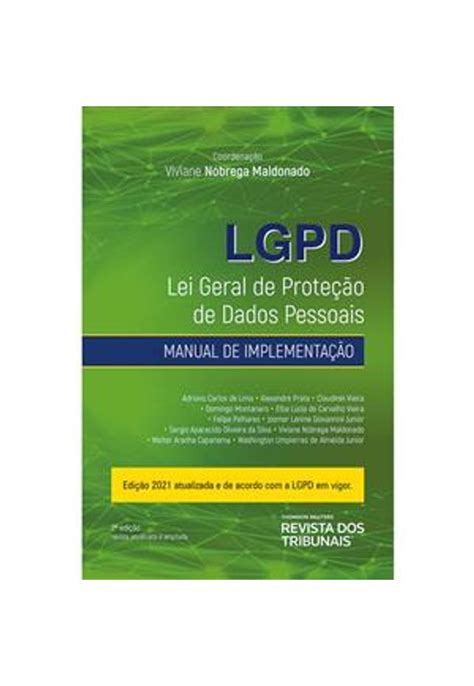 Lgpd Lei Geral De Proteção De Dados Pessoais Manual De Implementação