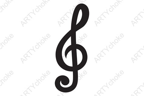 Treble Clef Music Note SVG File Graphic By Artychoke Design Creative