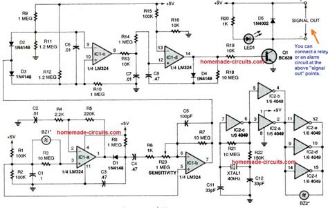 Ultrasonic Motion Detector Circuit - Homemade Circuit Projects