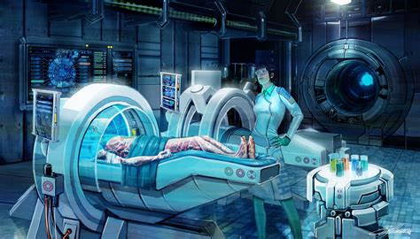 Laboratory-1 | Futuristic art, Sci fi concept art, Science fiction art