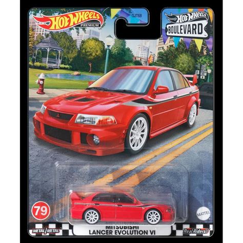 Hot Wheels Mitsubishi Lancer Evolution Vi Merah Boulevard R Premium Lazada Indonesia