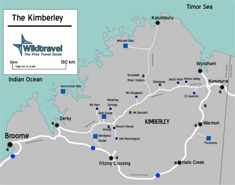 Kimberley Area Map