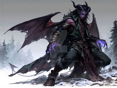 Horned Demon Winged Adoptable DnD WoW Character by Dissunder on DeviantArt
