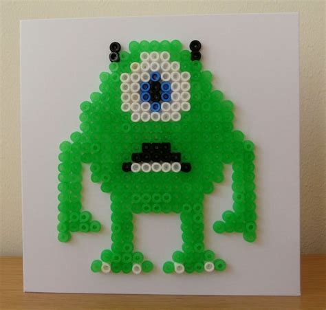 Hama Bead Mike From Monsters Inc Card In Mike From Monsters Inc