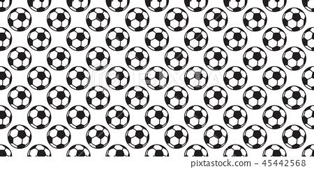 Soccer Ball Seamless Pattern Vector Football Sport Stock Illustration