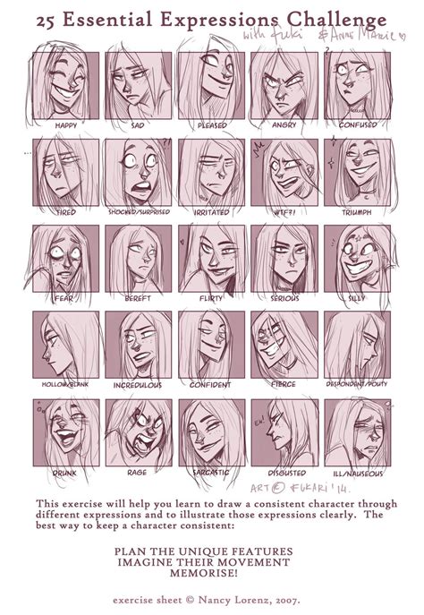 Expression Sheet Drawing