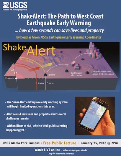 Shakealert The Path To West Coast Early Warning” Is Topic Of Usgs