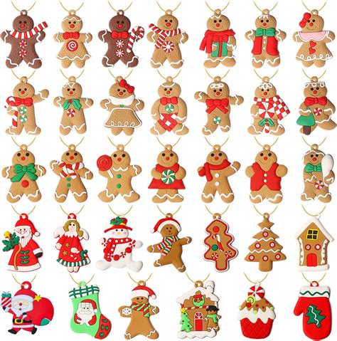 Amazon Pack Large Christmas Gingerbread Ornaments Set