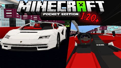 Minecraft PE Lamborghini Countach LP800 4 Add On In Minecraft Bedrock