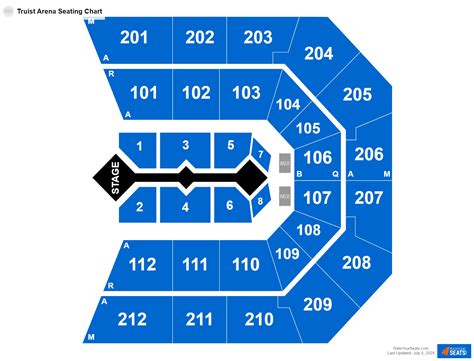 Truist Arena Seating Chart