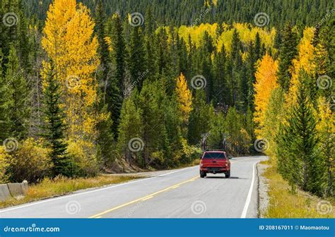 Autumn Mountain Road Squaw Pass Road Stock Image Image Of Foliage