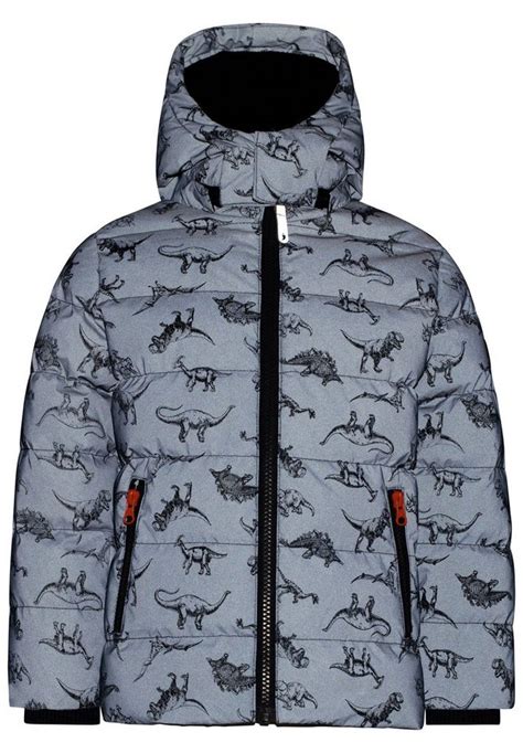 Salt And Pepper Outdoorjacke Vollreflektierend Mit Allover Dinoprint