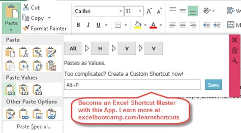 Excel Paste Values Shortcut Become A Shortcut Expert