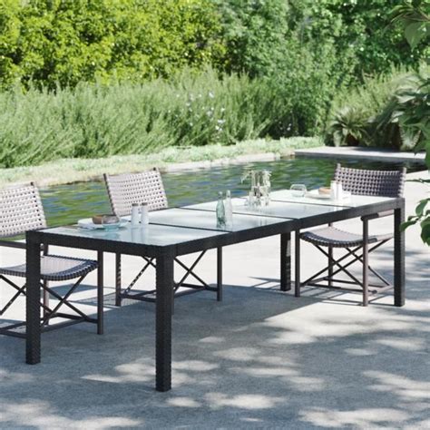 Table De Jardin Vendue Seule Table De Jardin Noir X X Cm Verre