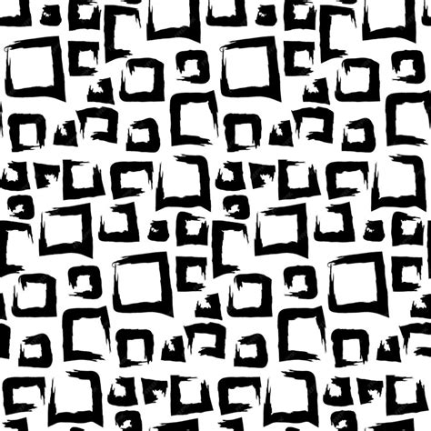 Premium Vector Grunge Black Squares Seamless Pattern With Hand Drawn