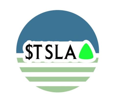 Green Tesla Ticker Symbol Fun TSLA Stickers Unique Tesla - Etsy