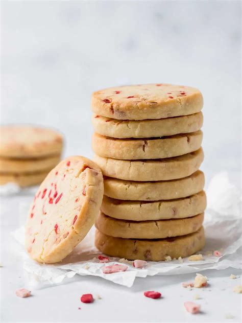 Easy Peppermint Holiday Shortbread Cookies Recipe Cookin With Mima