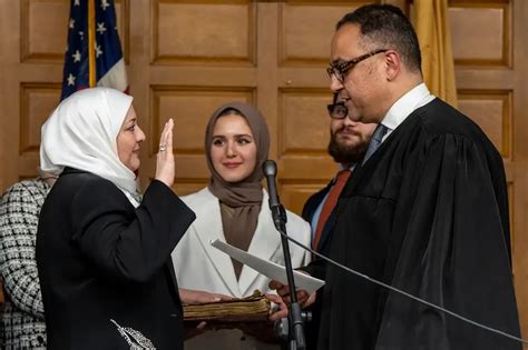 New Jersey Judge Nadia Kahf Takes Oath On Quran Wearing Hijab