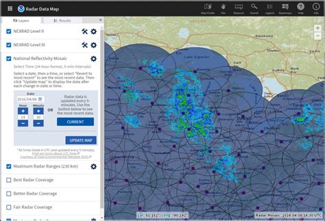 Interactive Radar Map Data and Features | National Centers for ...