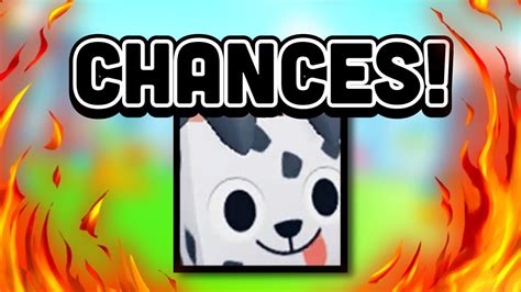 The CHANCES To Hatch The HUGE FIREFIGHTER DALMATIAN Pet Simulator X