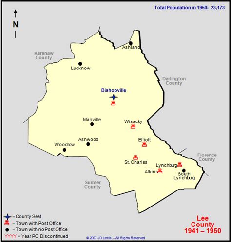 Lee County, SC - 1941 to 1950