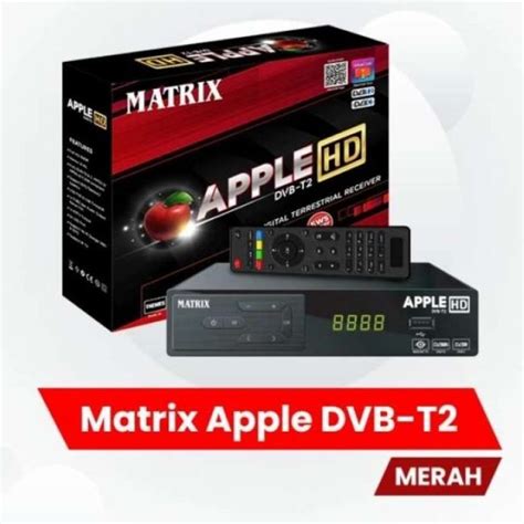 Promo SET TOP BOX MATRIX APPLE MERAH STB DVB T2 DIGITAL Diskon 23 Di