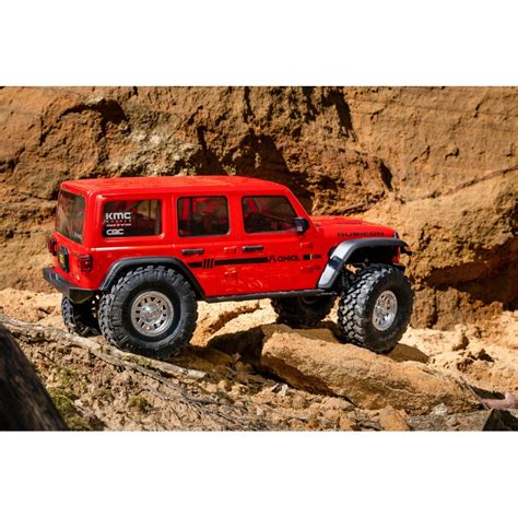 Axial Scx Iii Jeep Jlu Wrangler With Portals Wd Rtr Red