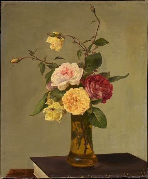 Clark Art Roses In A Vase