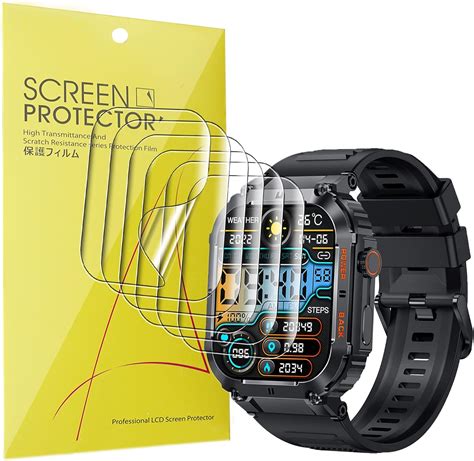 Amazon Compatible For KACLUT Smart Watch Screen Protector 6 Pack