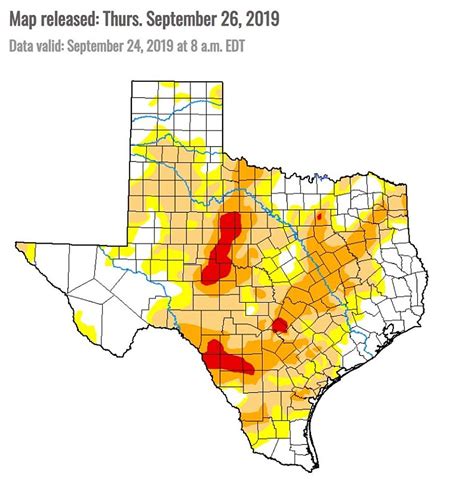 Texas Drought Map 2024 Tessa Gerianna