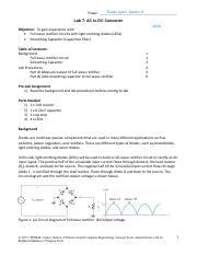 Ece Lab Pdf Evelyn Ayers Section H Name Lab Ac To Dc