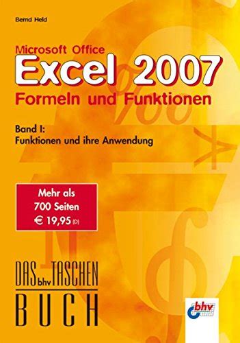 Microsoft Office Excel 2007 Formeln Und Funktionen Band I