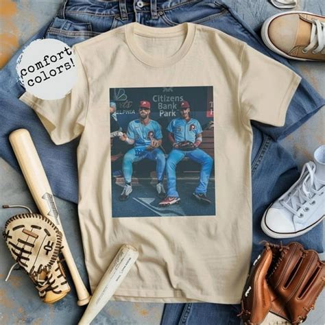 Bryce Harper And Bryson Stott Dugout Phillies T Shirt Philadelphia