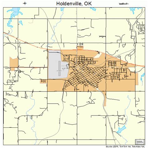 Holdenville Oklahoma Street Map 4035400