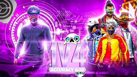 1VS4 ACCURACY GOD NonstopGaming SUDIP TV TheStylo LIVE YouTube