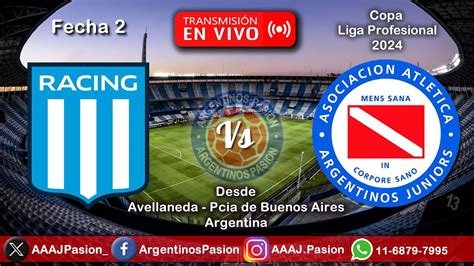 RACING CLUB VS ARGENTINOS JUNIORS TRANSMISIÓN en VIVO YouTube