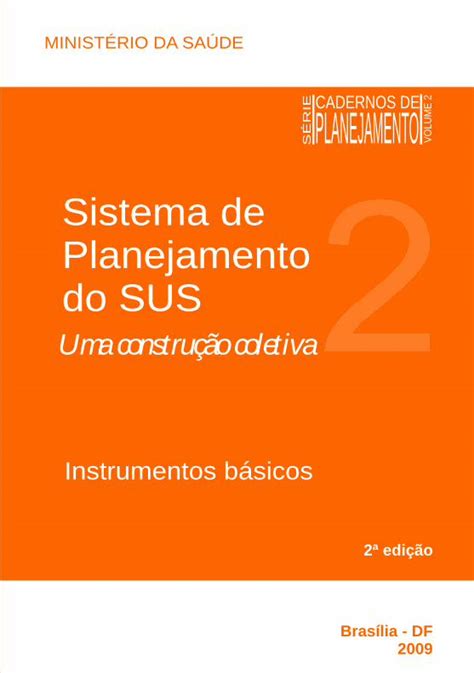 Pdf Sistema De Planejamento Do Sus Secretaria De Sa Desaude Am Gov